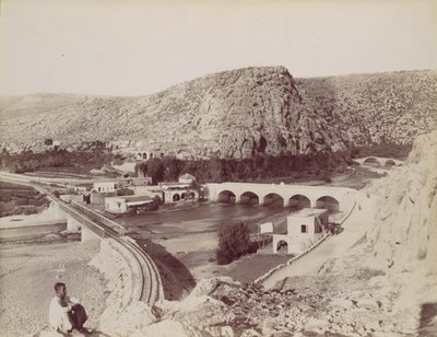 डॉग के फूल [नदी] के पुल, सीए। 1880. द्वारा फेलिक्स बोनफिल्स