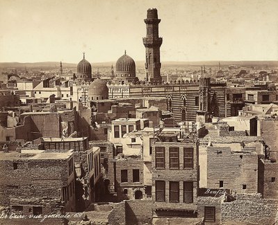काहिरा, मिस्र का विहंगम दृश्य द्वारा फेलिक्स बोनफिल्स