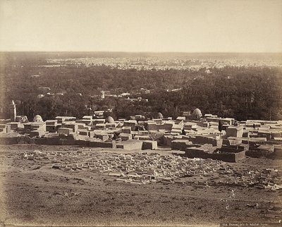 सालाही से दमिश्क, सीरिया का विहंगम दृश्य द्वारा फेलिक्स बोनफिल्स
