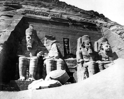 अबू सिंबल, नूबिया, मिस्र का मंदिर, 1878 द्वारा फेलिक्स बोनफिल्स