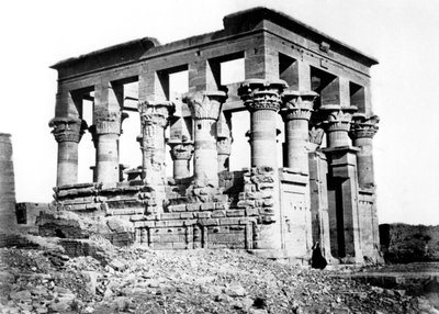 ट्रेज़ान कियोस्क फिलाई, नूबिया, मिस्र, 1878 में द्वारा फेलिक्स बोनफिल्स