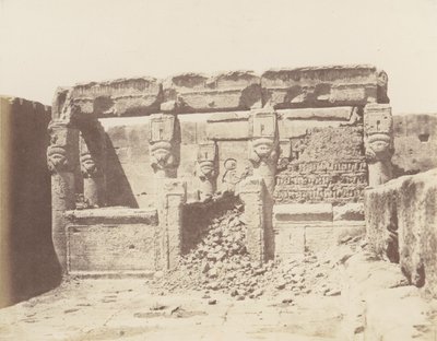 डेंडेरा टेंटिरिस, एथोर का मंदिर - अभयारण्य दक्षिण-पश्चिम कोण पर रखा गया ..., 1851-52, 1853-54 मुद्रित। द्वारा फेलिक्स टाइनार्ड