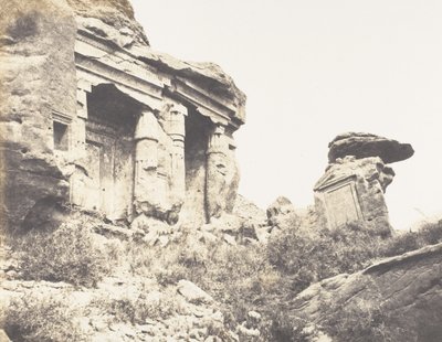 जेबेल सेल्सेलेह सिलसिलिस, स्टील्स आर्किटेक्चरल्स कार्व्ड इन द सी..., 1851-52, 1853-54 मुद्रित। द्वारा फेलिक्स टाइनार्ड