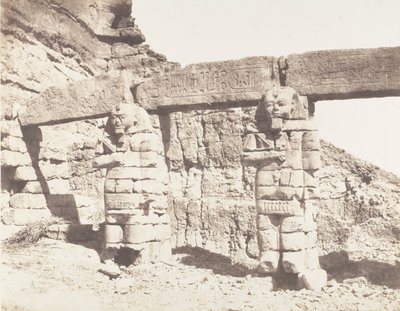 Djerf-Hocein Tutzis, Hemi-Spéos, Colossi of the Outer Party, 1851-52, मुद्रित 1853-54। द्वारा फेलिक्स टाइनार्ड