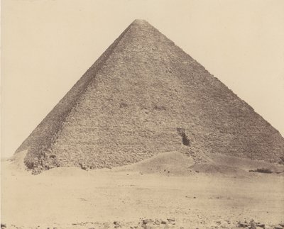 मेम्फिस के जिजेह नेक्रोपोलिस, चेप्स ग्रेट पिरामिड का पिरामिड, 1851-52, 1853-54 मुद्रित। द्वारा फेलिक्स टाइनार्ड