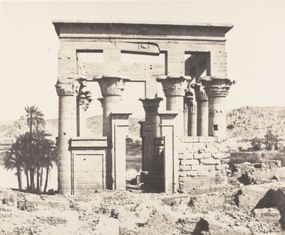 फ़िलेह फ़िले का द्वीप, पूर्व से निर्माण - पश्चिमी पहलू - पी का दृश्य ..., 1851-52, 1853-54 मुद्रित। द्वारा फेलिक्स टाइनार्ड