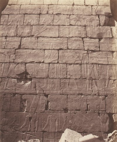 कर्णक थेब्स, पैलेस - हाइपोस्टाइल हॉल - अंतर्राष्ट्रीय सजावट ..., 1851-52, 1853-54 मुद्रित। द्वारा फेलिक्स टाइनार्ड
