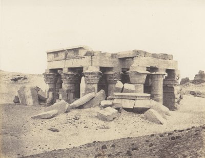 कोम-ओम्बौ ओम्बोस, खंडहरों का सामान्य दृश्य, 1851-52, 1853-54 मुद्रित। द्वारा फेलिक्स टाइनार्ड