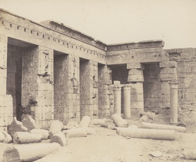 मेडिनेट-अबू थेब्स। बाद में निर्माण - दूसरा न्यायालय, 1851-52, 1853-54 मुद्रित। द्वारा फेलिक्स टाइनार्ड