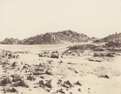 पहला मोतियाबिंद, रेत से ढके ग्रेनाइट पर्वत, 1851-52, 1853-54 छपे। द्वारा फेलिक्स टाइनार्ड
