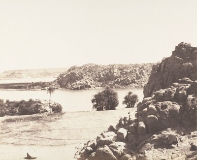 तफाह, नील के तट पर ग्रेनाइट चट्टानें, 1851-52, 1853-54 छपी। द्वारा फेलिक्स टाइनार्ड