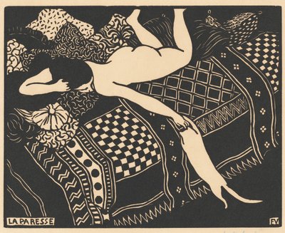 सुस्ती आलस्य, 1896। द्वारा Félix Vallotton