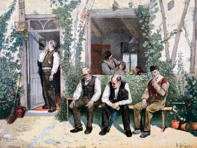 नाइयों पर, 1895 द्वारा Fortuné Méaulle