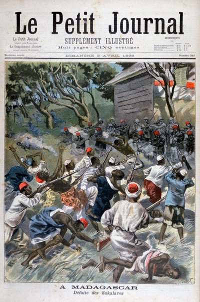 1898 में सकलावा, मेडागास्कर की हार द्वारा Fortuné Méaulle