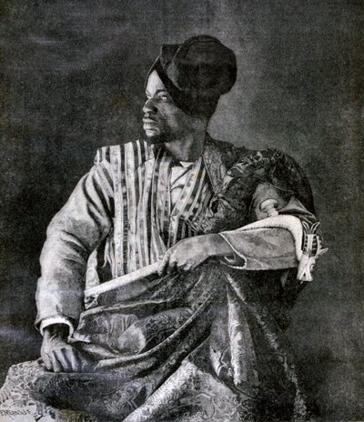 1893 में पेरिस में राजा बेहाज़िन के लिए मुख्य दाहोय दूत द्वारा Fortuné Méaulle