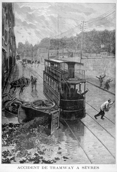 ट्राम दुर्घटना, सेव्रेस, पेरिस, 1897 द्वारा Fortuné Méaulle
