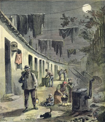 पेरिस के रैगपिकर्स, ले पेटिट जर्नल के सचित्र पूरक चित्रण, 27 अगस्त, 1892 द्वारा फॉर्च्यून लुई मेयुले और हेनरी मेयर