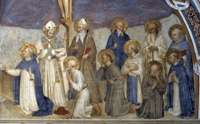 संन्यासी के साथ क्रूसीकरण, विस्तार द्वारा Fra  Angelico