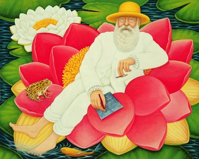 मोनेट्स वाटरलिली, 1996 (पैनल पर तेल और तापमान) द्वारा फ्रांसिस ब्रूमफील्ड