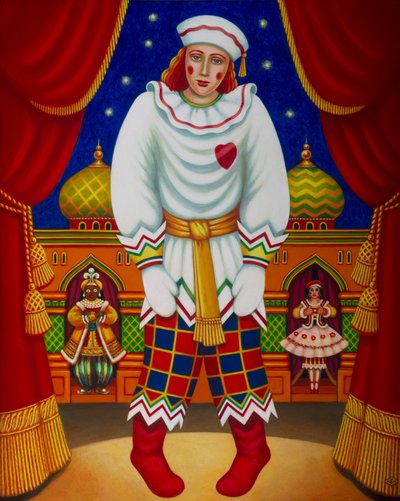 पेत्रुस्का, 2011 (पैनल पर तेल और तड़का) द्वारा फ्रांसिस ब्रूमफील्ड