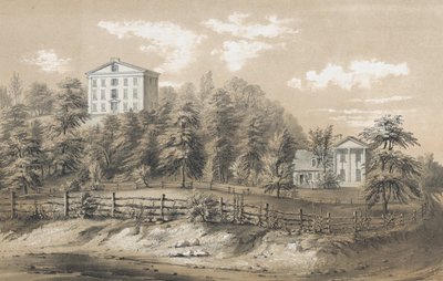 रिचमंड सेमिनरी, स्टेटन द्वीप, एनवाई, 1847-48। द्वारा फ्रांसिस फ्लोरा बॉन्ड पामर