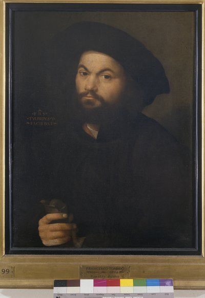 एक आदमी का चित्रण, c.1520 (कैनवास पर तेल) द्वारा फ्रांसेस्को टॉरबिडो