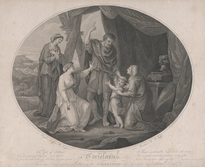 कोरिओलेनस: द गॉड ऑफ सोल्जर्स, टू शेम अजेय... शेक्सपियर, कोरी..., 3 नवंबर, 1785। द्वारा फ्रांसेस्को बार्टोलोजी