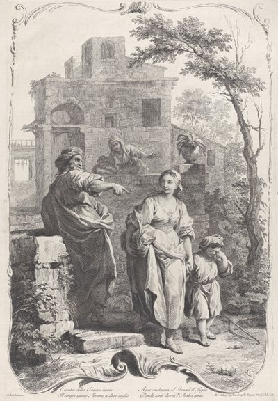 हाजिरा जंगल में भेजा गया, 1758। द्वारा फ्रांसेस्को बार्टोलोजी