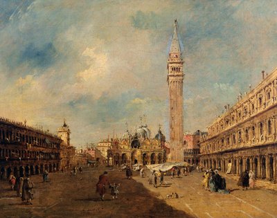 पियाज़ा सैन मार्को, c.1780 द्वारा फ्रांसेस्को गार्डी