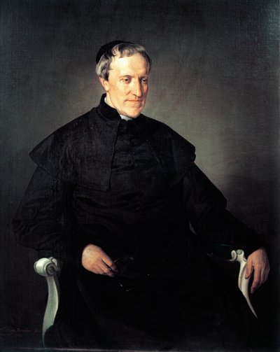 एंटोनियो रोसमिनी सेर्बती का पोर्ट्रेट, फ्रांसेस्को हायेज़ (1791-1882) द्वारा, कैनवास पर तेल द्वारा फ्रांसेस्को हेज़
