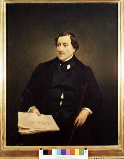 गियोआचिनो रॉसिनी (1792-1868) का पोर्ट्रेट - हेज़, ब्रेरा संग्रहालय, मिलान द्वारा द्वारा फ्रांसेस्को हेज़