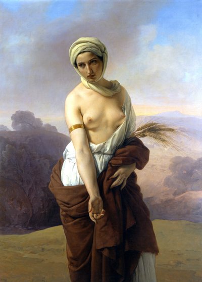 रूथ। फ्रांसेस्को हायेज़ द्वारा पेंटिंग। 1853. नागरिक संग्रहालय, बोलोग्ना। द्वारा फ्रांसेस्को हेज़