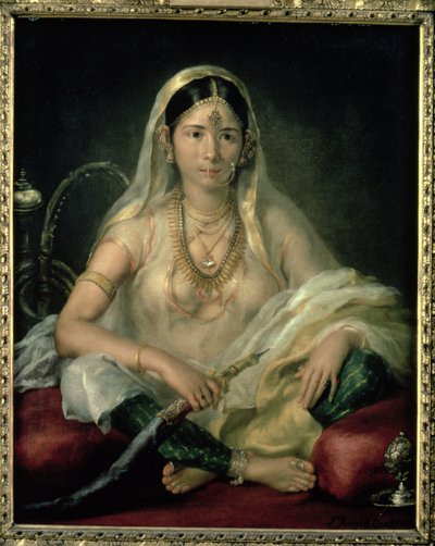 एक मोगल लेडी का चित्रण, 1787 द्वारा फ्रांसेस्को रेनाल्डी