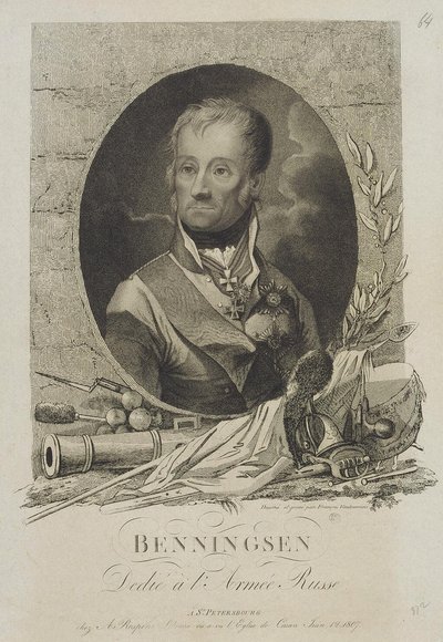 काउंट लेविन लिवोन्टी अगस्त थियोफिल वॉन बेनिग्सन 1745-1826, 1807 द्वारा फ्रांसेस्को वेंद्रमिनी