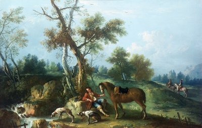 द हंट्समैन रेस्ट, 18 वीं शताब्दी द्वारा Francesco Zuccarelli