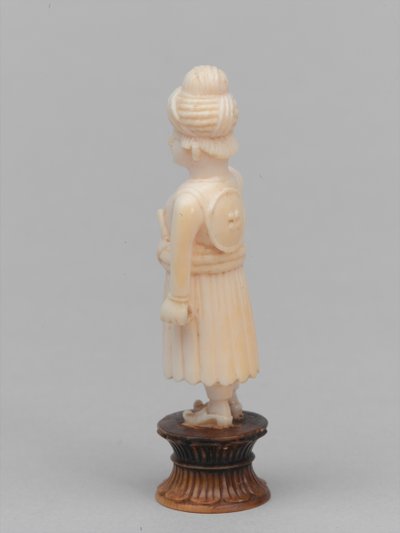 काला मोहरा, शतरंज का टुकड़ा, भारत, 1820 लगभग द्वारा फ्रांसिस बेडफोर्ड