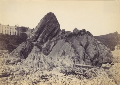गोस्कर गॉड्स रॉक एंड क्रॉफ्ट टेरेस, टेनबी, वेल्स, 1870। द्वारा फ्रांसिस बेडफोर्ड
