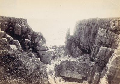 [सीस्केप के साथ रॉकी इनलेट], 1870। द्वारा फ्रांसिस बेडफोर्ड