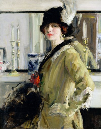 काली टोपी द्वारा Francis Campbell Boileau Cadell