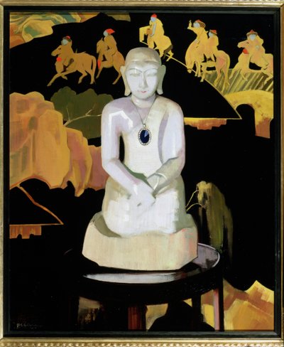 द बुद्धा (ब्लैक एंड गोल्ड) c.1929-30 द्वारा फ्रांसिस कैंपबेल बोइलो कैडेल