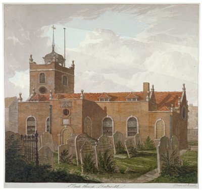 चर्च ऑफ सेंट पॉल, शैडवेल, लंदन, c1810 द्वारा फ्रांसिस डेनबी
