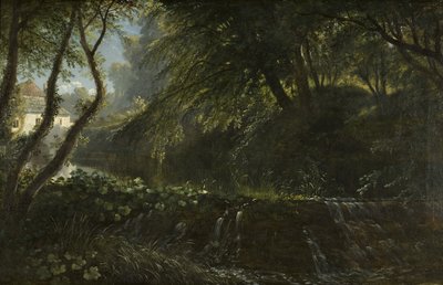 वीर और मिल के साथ रिवर सीन, c.1823 द्वारा फ्रांसिस डेनबी