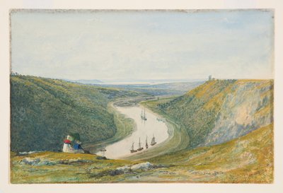 द अवध ड्यूरडैम डाउन से, c.1821 (पानी के रंग और कागज पर बॉडी कलर) द्वारा फ्रांसिस डेनबी