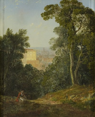 लेह वुड्स से ब्रिस्टल का दृश्य, c.1822 (पैनल पर तेल) द्वारा फ्रांसिस डेनबी