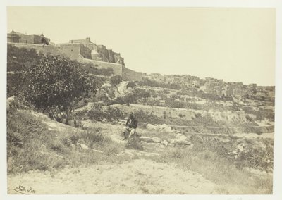 बेथलहम, जन्म के चर्च के साथ, 1857। द्वारा फ्रांसिस फ्रिथ