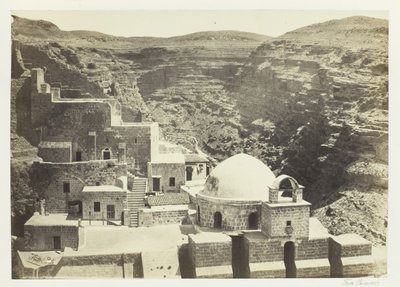 मार-सबा का कॉन्वेंट, जेरूसलम के पास, 1857। द्वारा फ्रांसिस फ्रिथ
