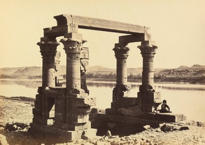 "मिस्र और फिलिस्तीन": वाडी करदासी, नूबिया के मंदिर के खंडहर द्वारा फ्रांसिस फ्रिथ