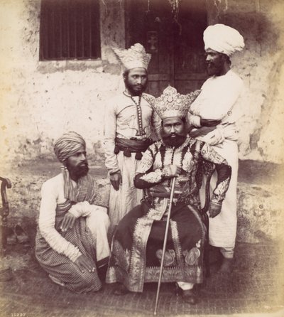 चार पूर्व भारतीय पुरुष, 1870 के दशक। द्वारा फ्रांसिस फ्रिथ