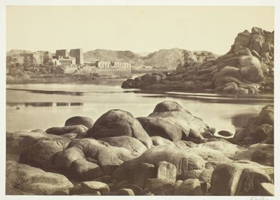 द एप्रोच टू फिलै, सी। 1857. द्वारा फ्रांसिस फ्रिथ