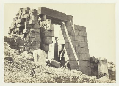 ग्रेनाइट तोरण, थेब्स, 1857। द्वारा फ्रांसिस फ्रिथ